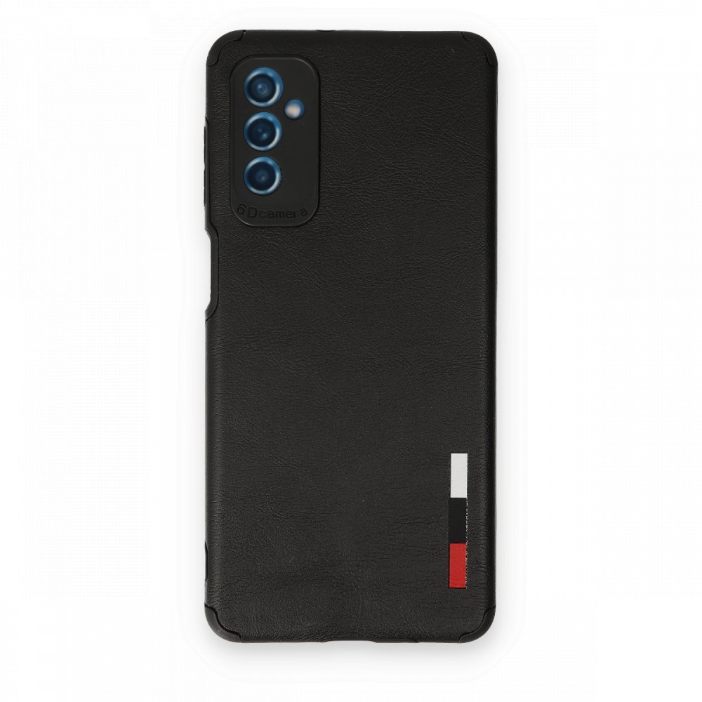 Newface Samsung Galaxy M52 5G Kılıf Loop Deri Silikon - Siyah