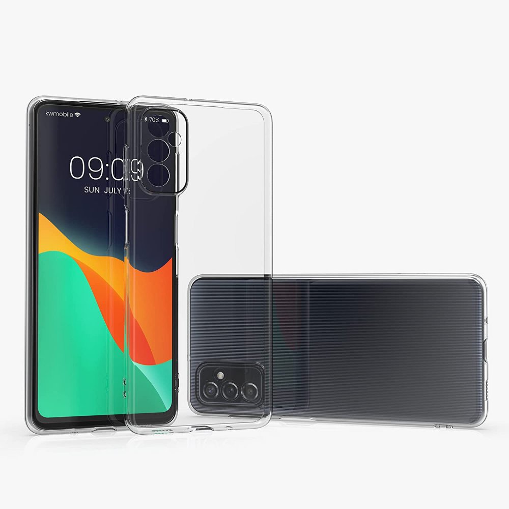 Newface Samsung Galaxy M52 5G Kılıf Lüx Şeffaf Silikon