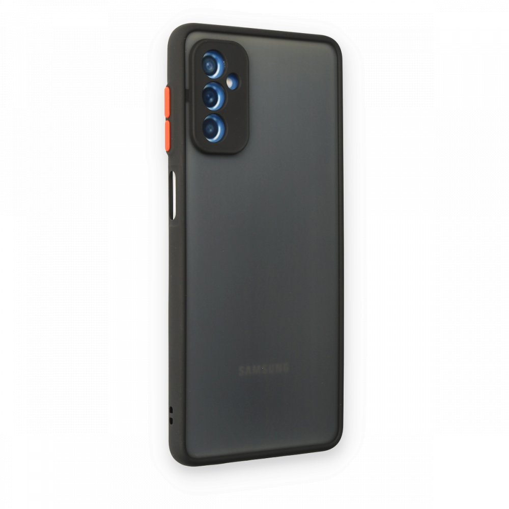 Newface Samsung Galaxy M52 5G Kılıf Montreal Silikon Kapak - Siyah