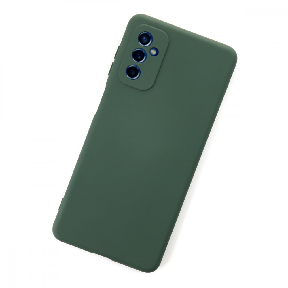 Newface Samsung Galaxy M52 5G Kılıf Nano içi Kadife  Silikon - Koyu Yeşil