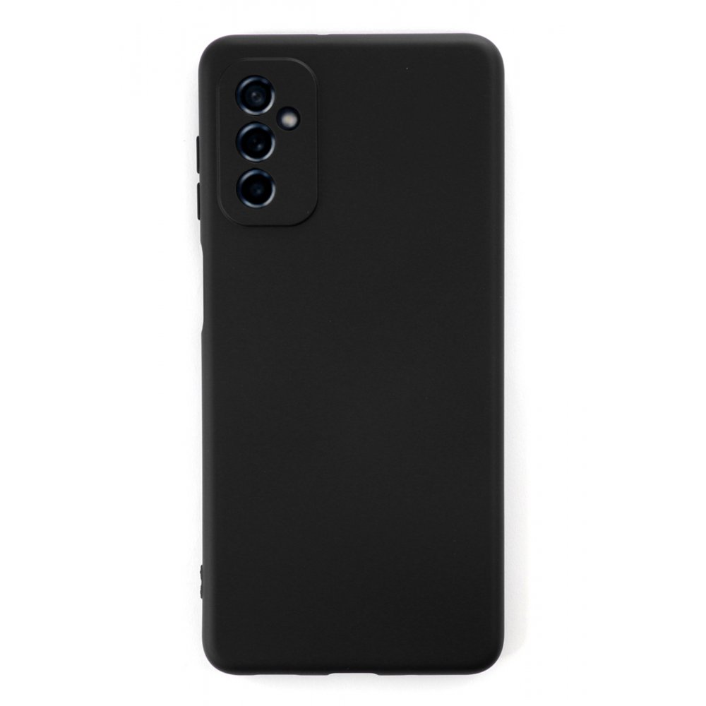 Newface Samsung Galaxy M52 5G Kılıf Nano içi Kadife Silikon - Siyah