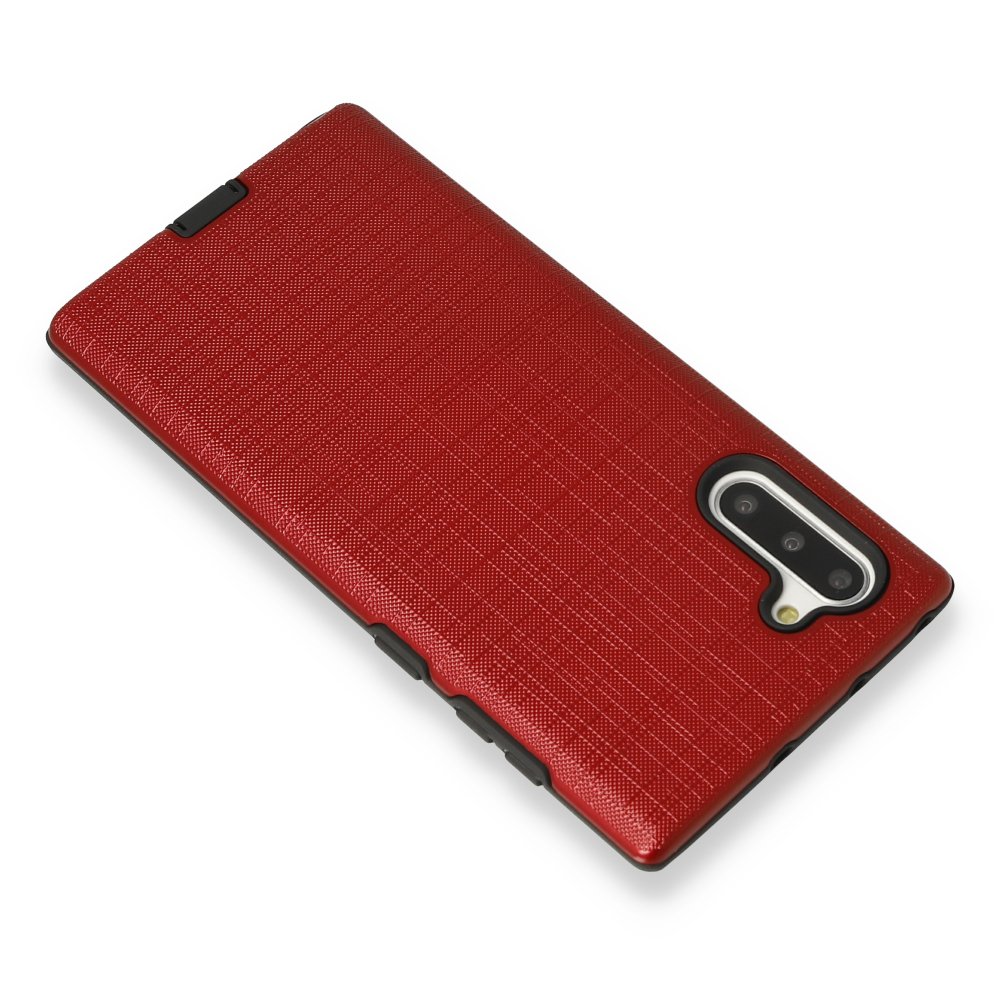 Newface Samsung Galaxy Note 10 Kılıf YouYou Silikon Kapak - Kırmızı