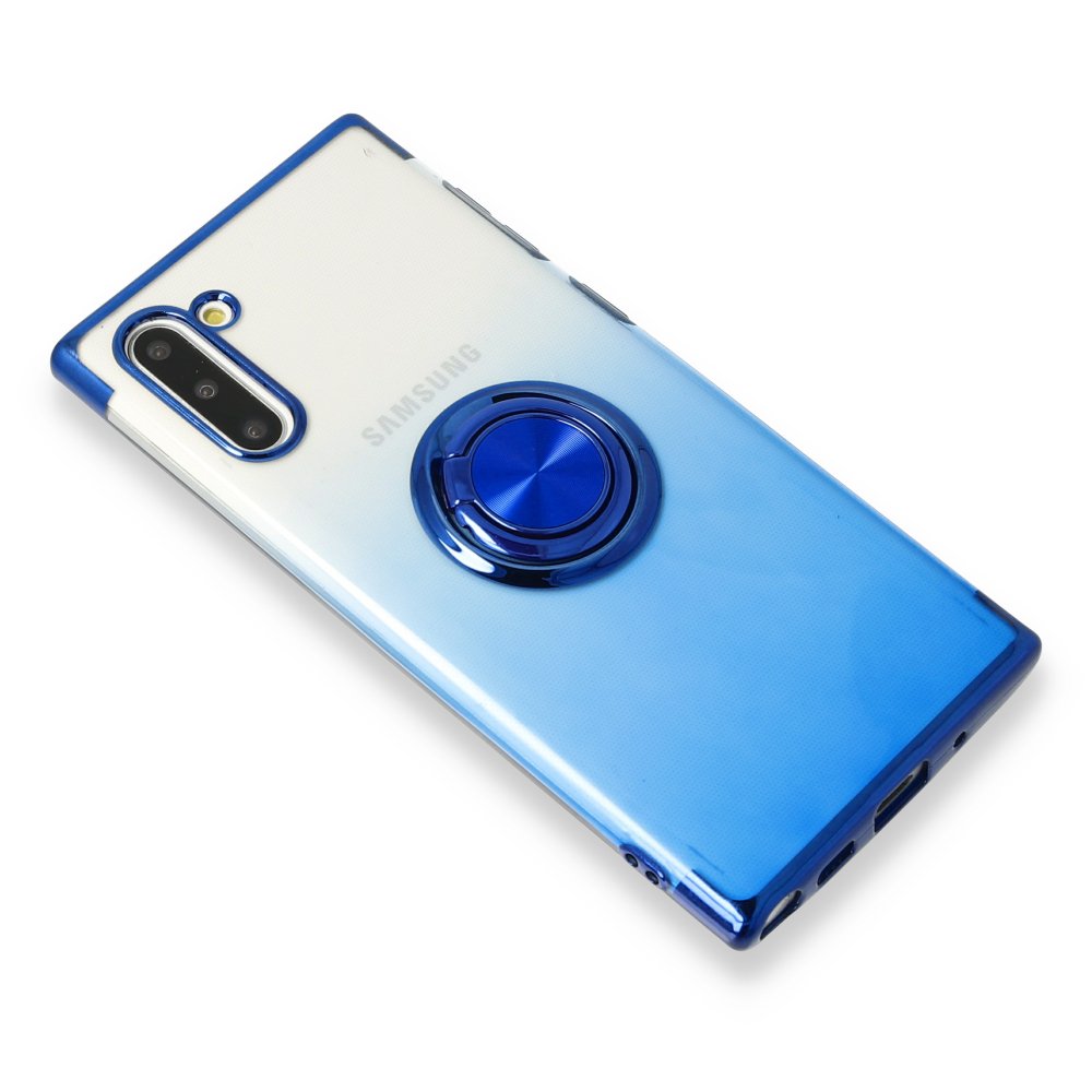 Newface Samsung Galaxy Note 10 Plus Kılıf Marvel Yüzüklü Silikon - Mavi
