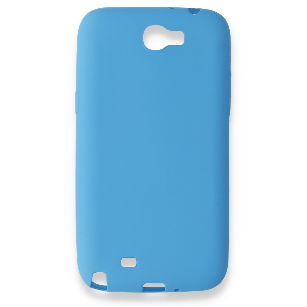 Newface Samsung Galaxy Note 2 / N7100 Kılıf First Silikon - Mavi