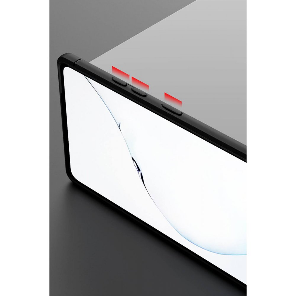 Newface Samsung Galaxy Note 20 Kılıf Range Yüzüklü Silikon - Kırmızı