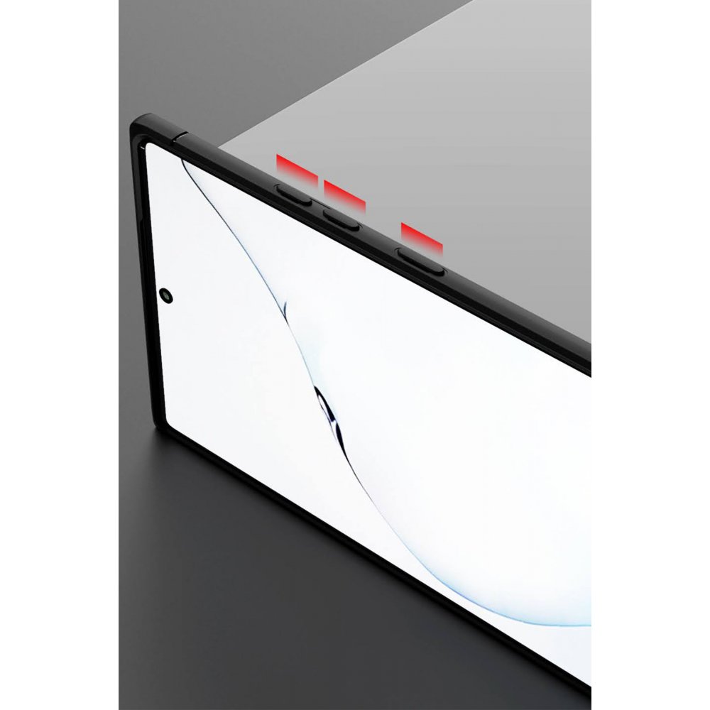 Newface Samsung Galaxy Note 20 Ultra Kılıf Range Yüzüklü Silikon - Kırmızı