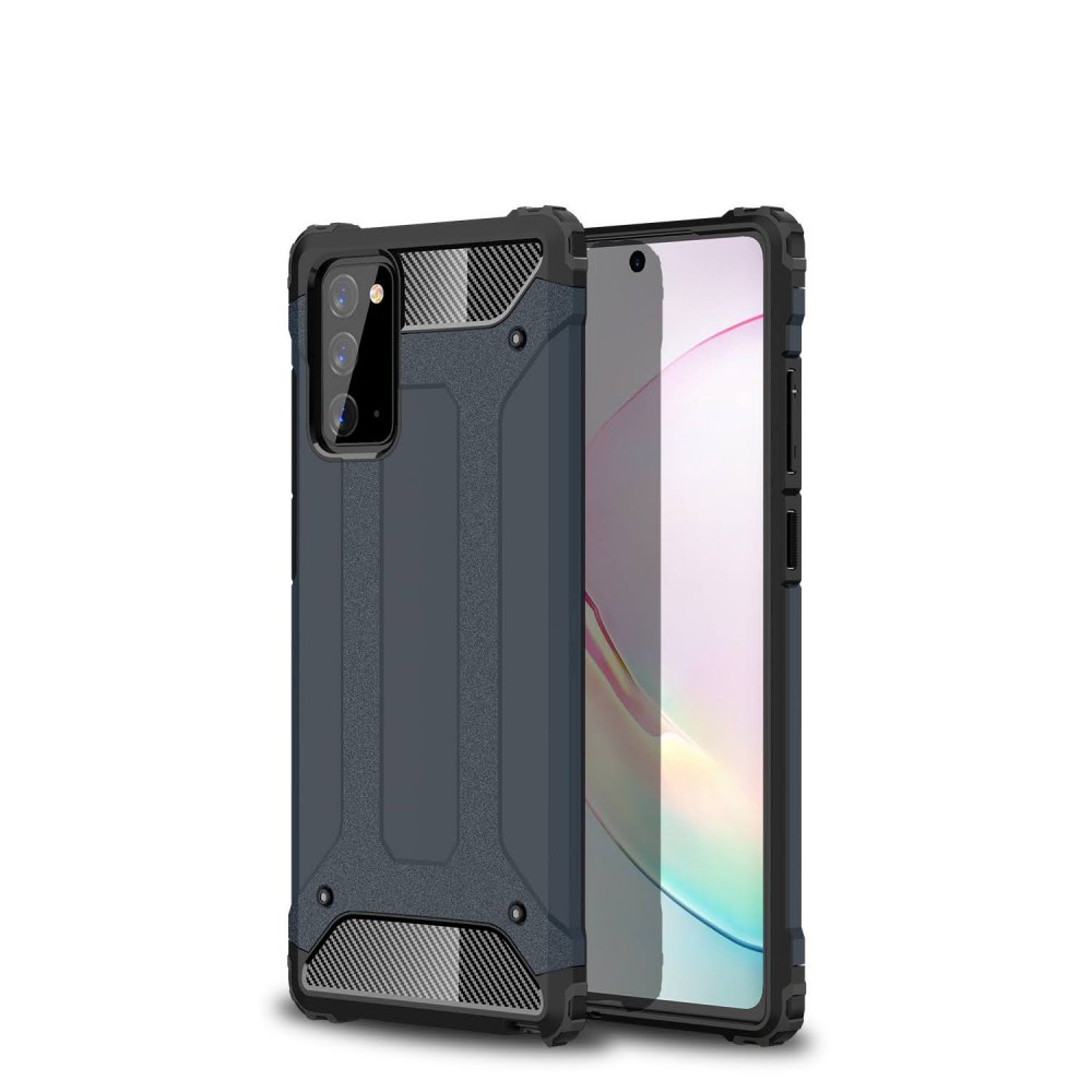 Newface Samsung Galaxy Note 20 Kılıf Tank Silikon Kapak - Lacivert