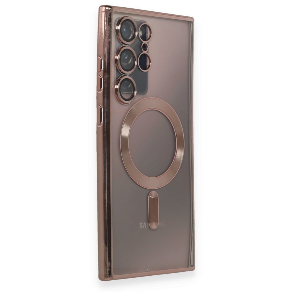 Newface Samsung Galaxy Note 20 Ultra Kılıf Kross Magneticsafe Kapak - Rose