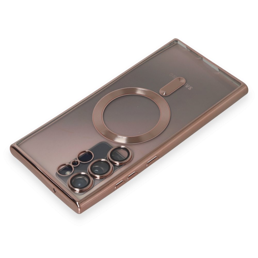 Newface Samsung Galaxy Note 20 Ultra Kılıf Kross Magneticsafe Kapak - Rose