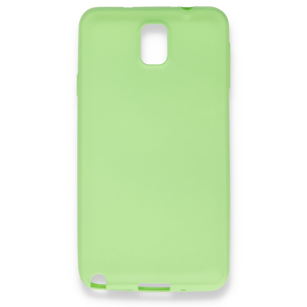 Newface Samsung Galaxy Note 3 / N9000 Kılıf First Silikon - Yeşil