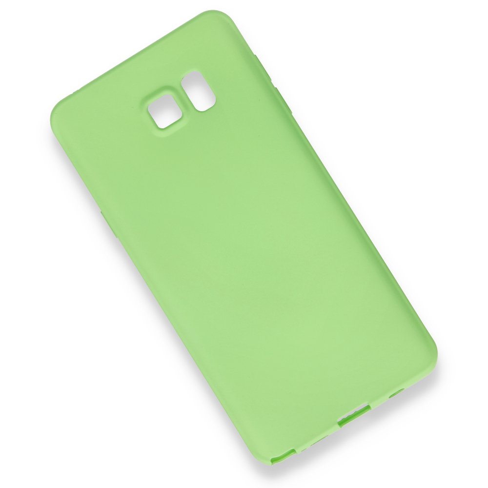 Newface Samsung Galaxy Note 5 Kılıf First Silikon - Yeşil