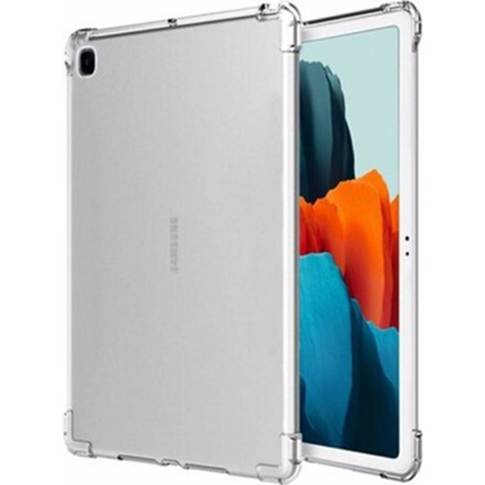 Newface Samsung Galaxy P610 Tab S6 Lite 10.4 Kılıf Anti Şeffaf Tablet Silikon - Şeffaf