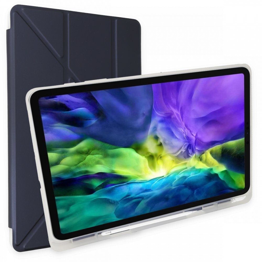 Newface Samsung Galaxy X200 Tab A8 10.5 Kılıf Kalemlikli Mars Tablet Kılıfı - Lacivert