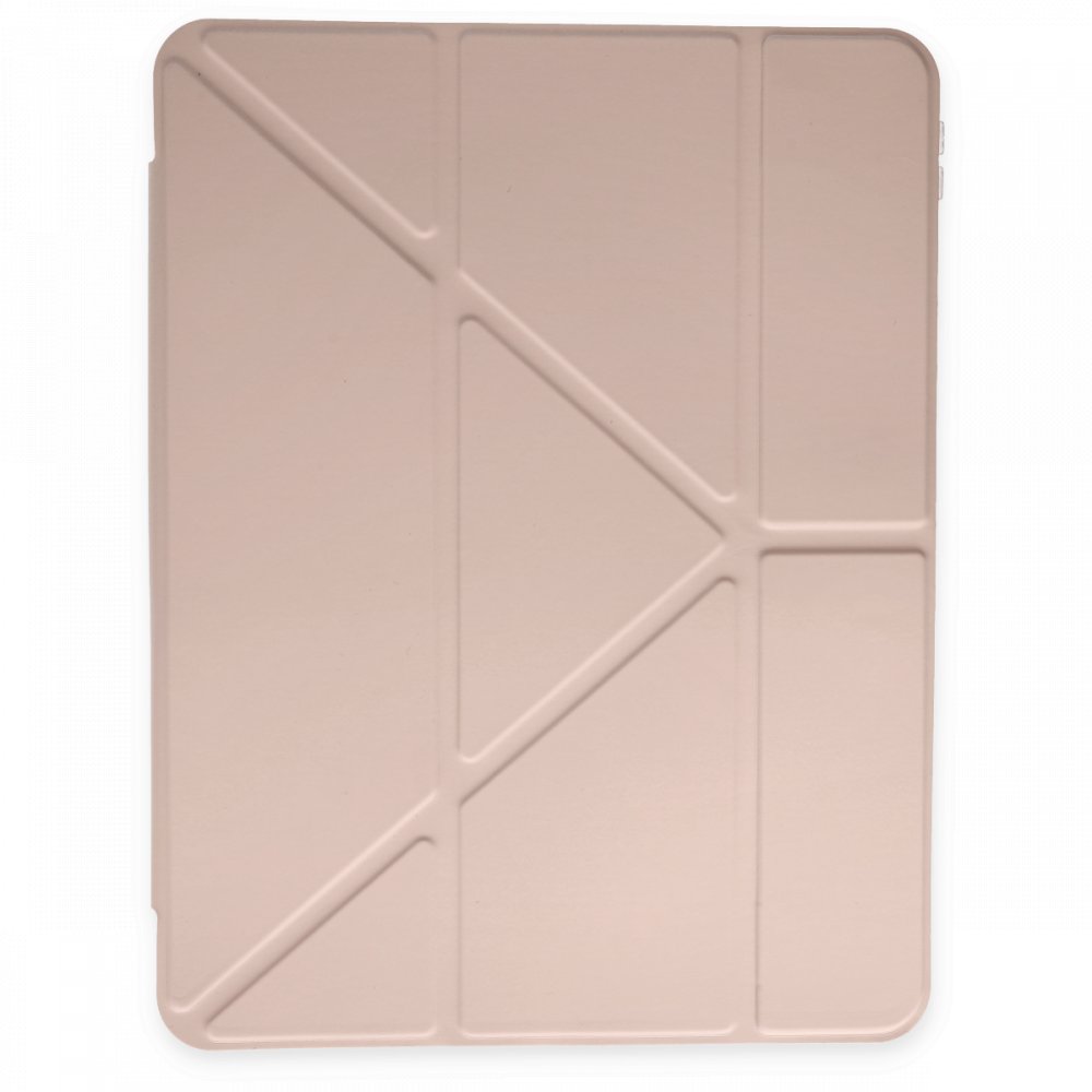 Newface iPad Pro 12.9 (2020) Kılıf Kalemlikli Mars Tablet Kılıfı - Rose Gold