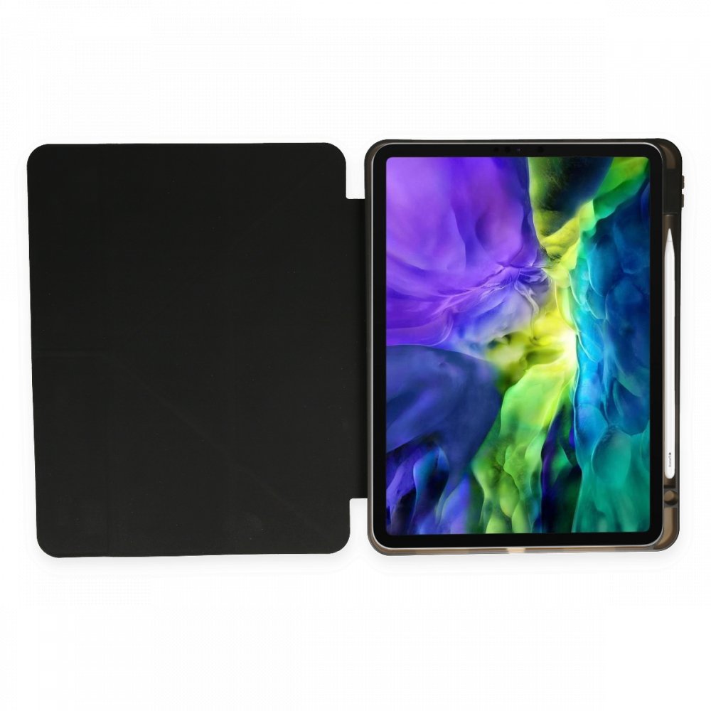 Newface iPad Pro 12.9 (2020) Kılıf Kalemlikli Mars Tablet Kılıfı - Siyah