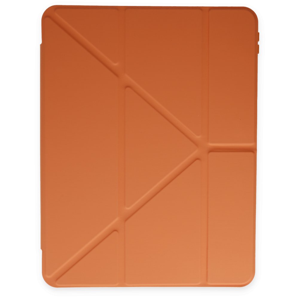 Newface iPad 10.2 (7.nesil) Kılıf Kalemlikli Mars Tablet Kılıfı - Turuncu