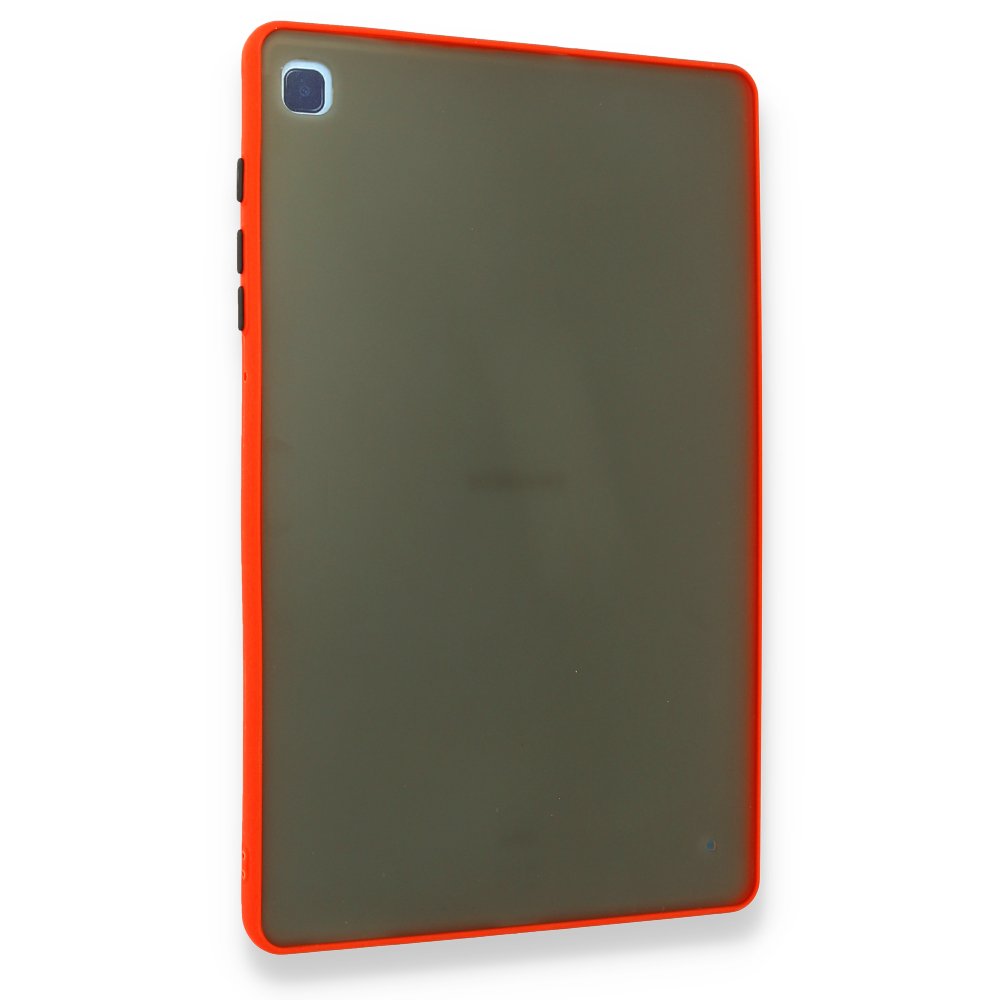 Newface Samsung Galaxy P610 Tab S6 Lite 10.4 Kılıf Tablet Montreal Silikon - Kırmızı