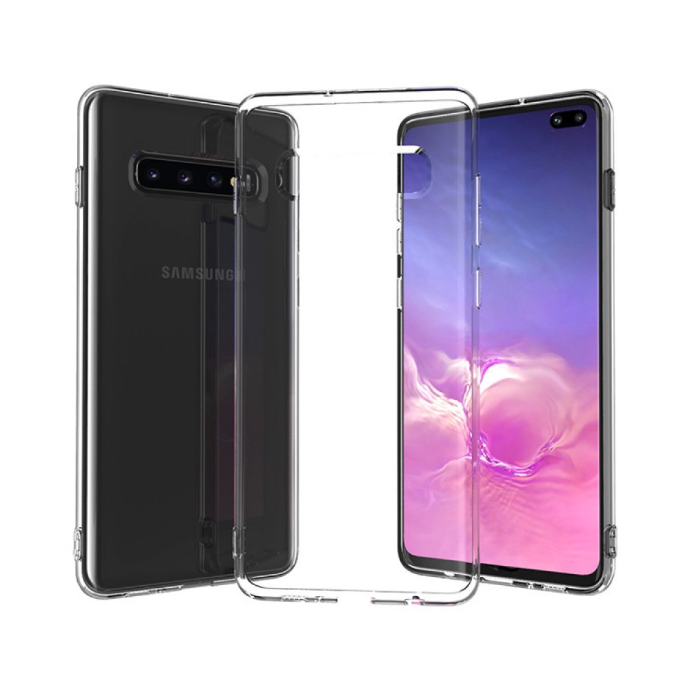 Newface Samsung Galaxy S10 Plus Kılıf Lüx Şeffaf Silikon