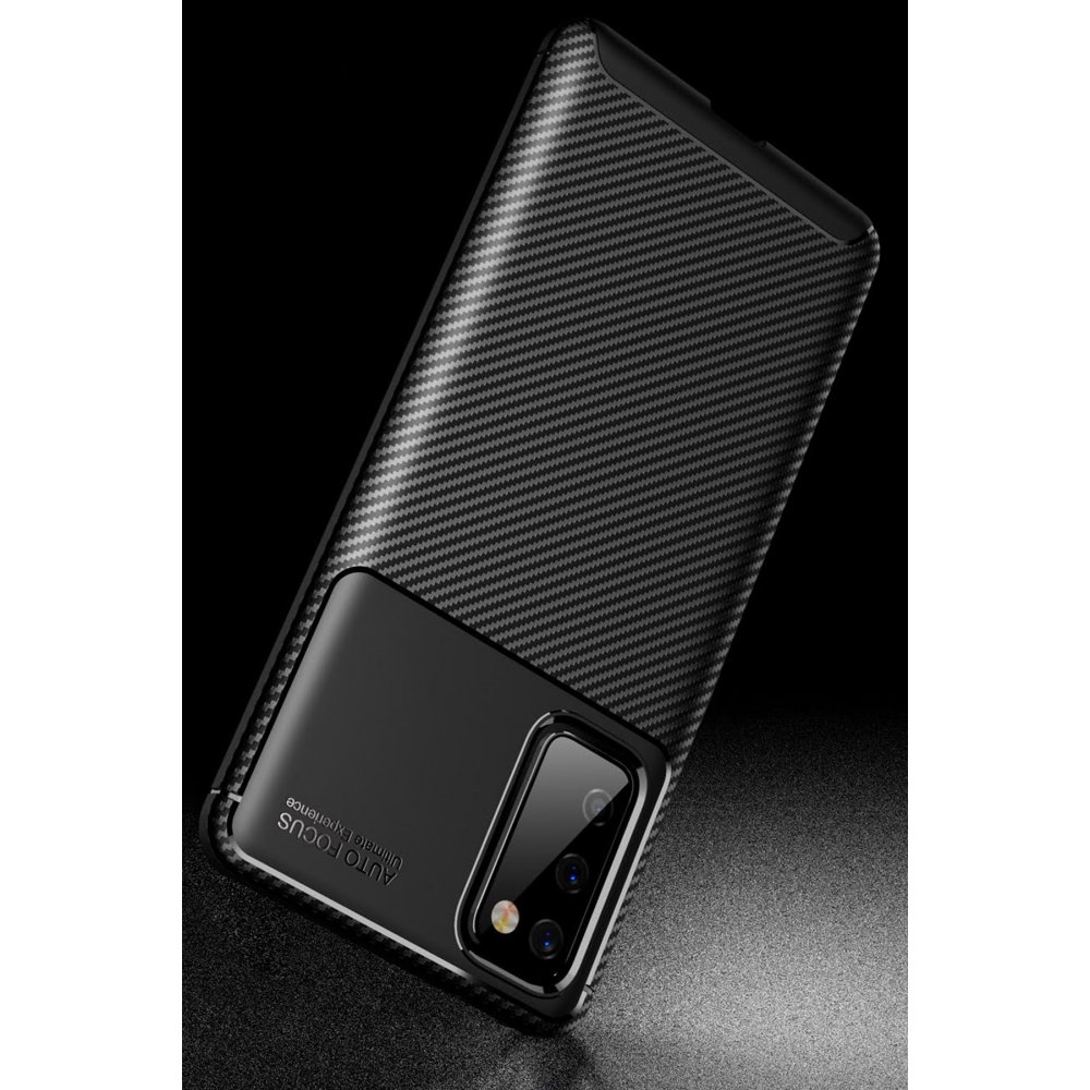 Newface Samsung Galaxy S20 FE Kılıf Focus Karbon Silikon - Lacivert