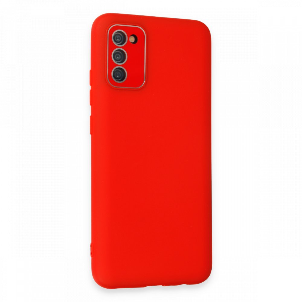 Newface Samsung Galaxy S20 FE Kılıf Lansman Glass Kapak - Kırmızı