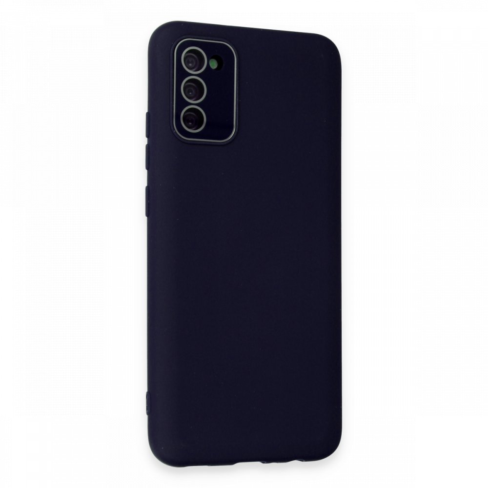 Newface Samsung Galaxy S20 FE Kılıf Lansman Glass Kapak - Lacivert