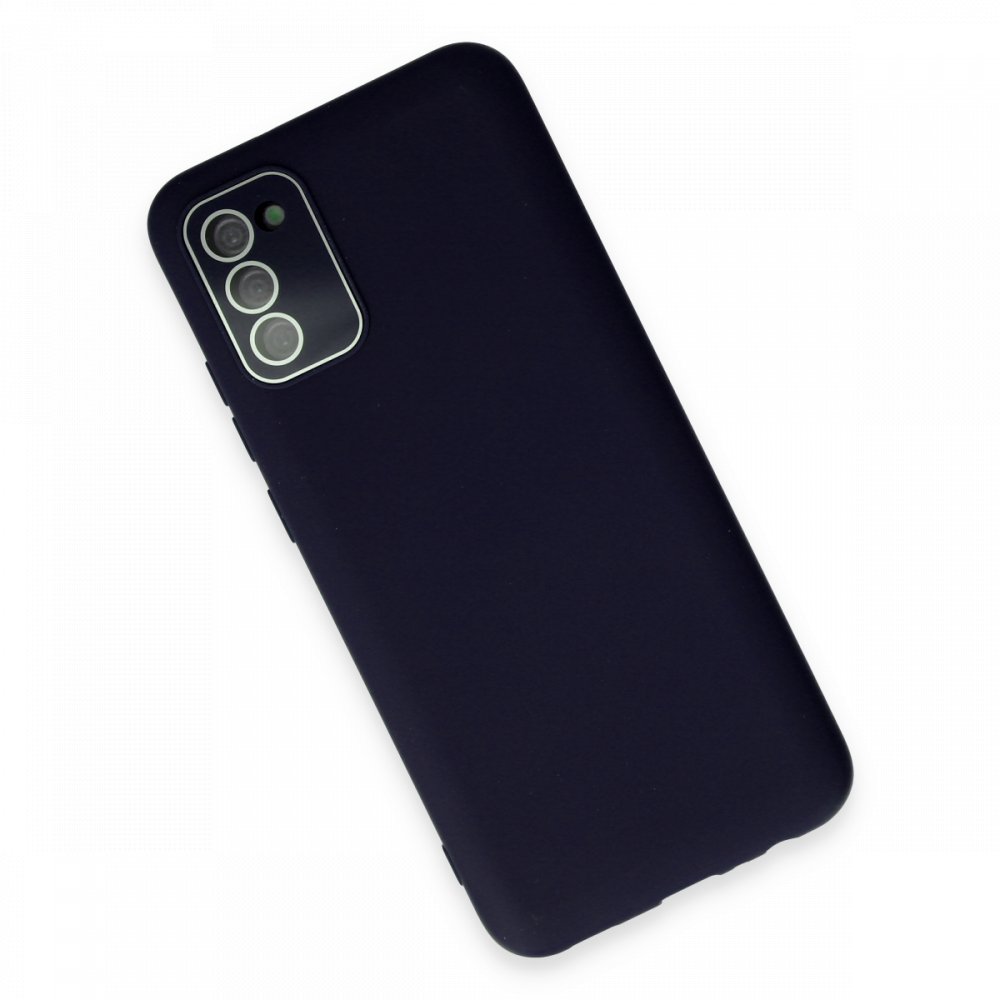 Newface Samsung Galaxy S20 FE Kılıf Lansman Glass Kapak - Lacivert