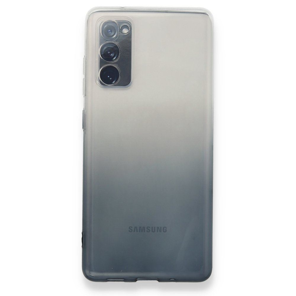 Newface Samsung Galaxy S20 FE Kılıf Lüx Çift Renkli Silikon - Siyah