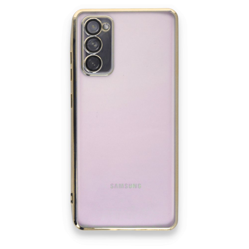 Newface Samsung Galaxy S20 FE Kılıf Razer Lensli Silikon - Gold