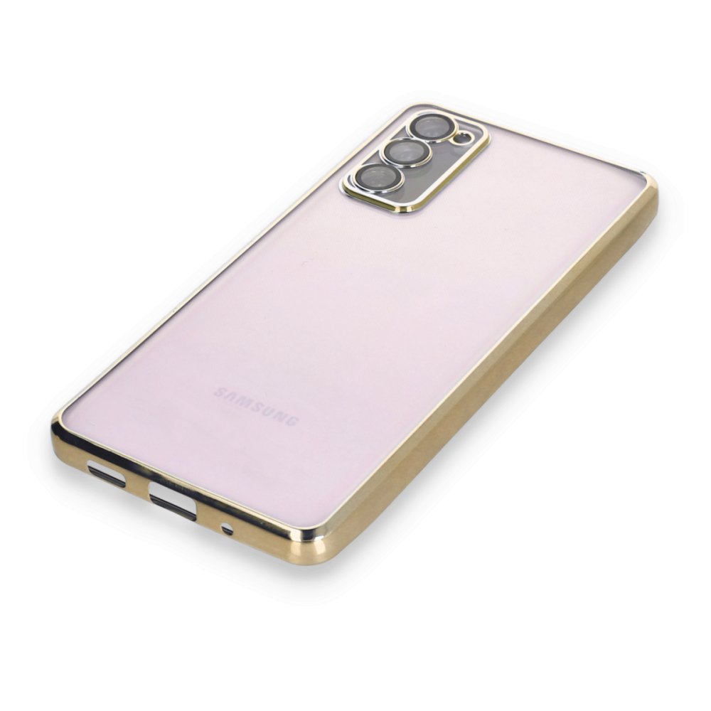 Newface Samsung Galaxy S20 FE Kılıf Razer Lensli Silikon - Gold