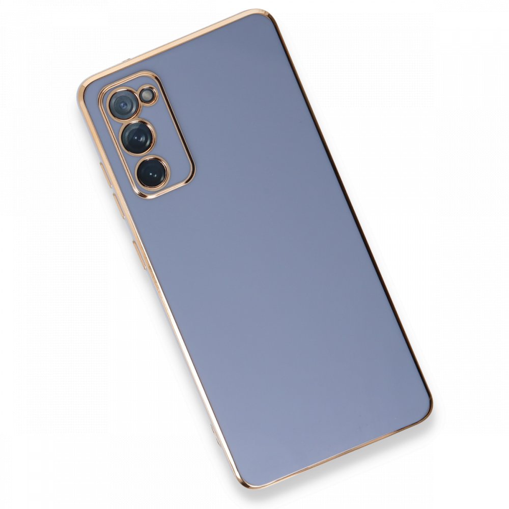 Newface Samsung Galaxy S20 FE Kılıf Volet Silikon - Mavi
