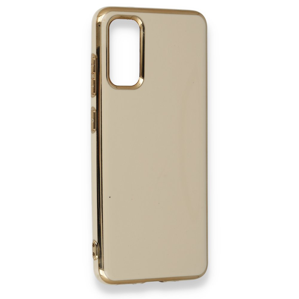 Newface Samsung Galaxy S20 Kılıf İkon Silikon - Gold