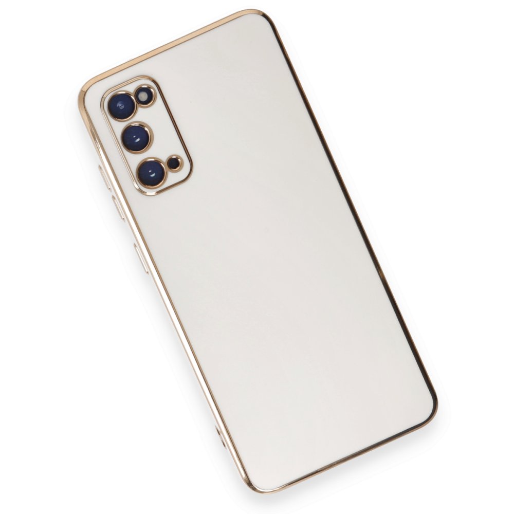 Newface Samsung Galaxy S20 Kılıf Volet Silikon - Beyaz