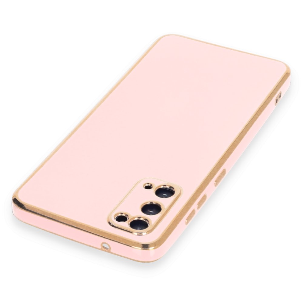 Newface Samsung Galaxy S20 Kılıf Volet Silikon - Pembe