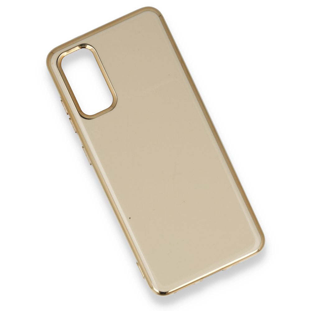 Newface Samsung Galaxy S20 Plus Kılıf İkon Silikon - Gold