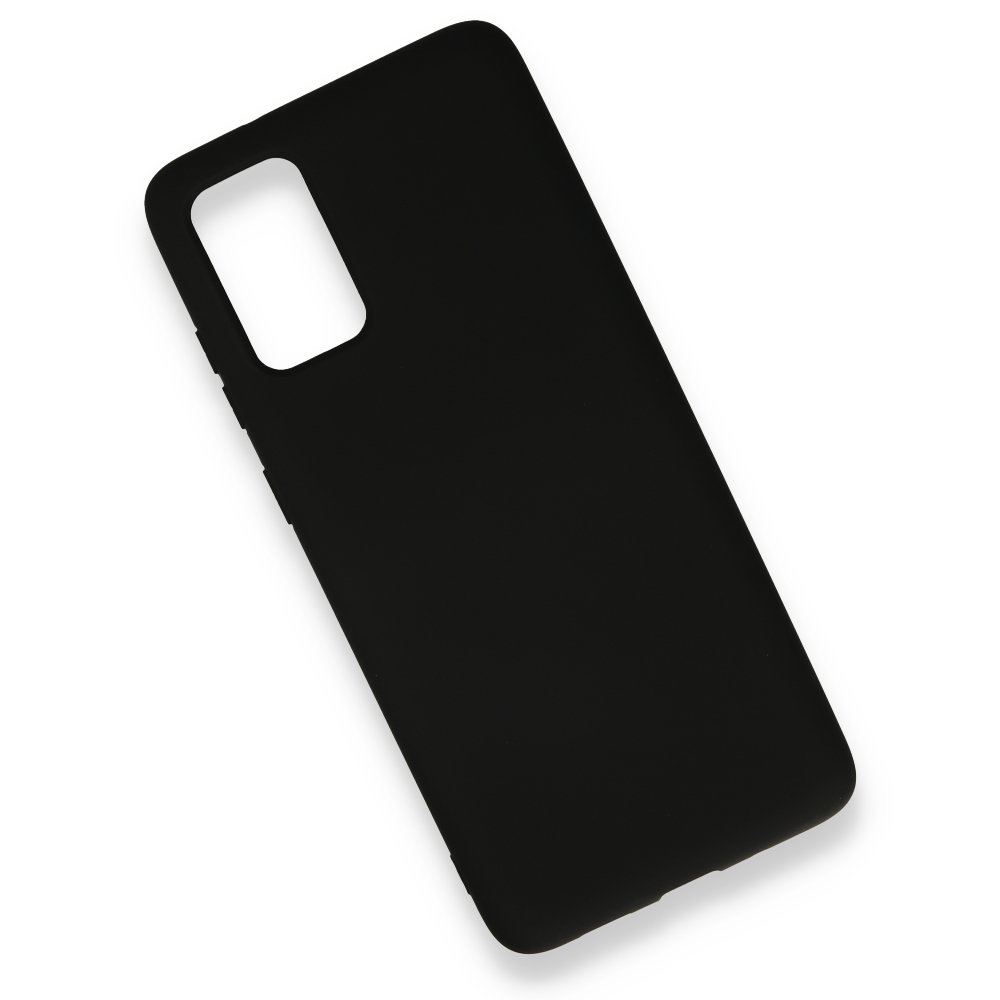 Newface Samsung Galaxy S20 Plus Kılıf Nano içi Kadife Silikon - Siyah