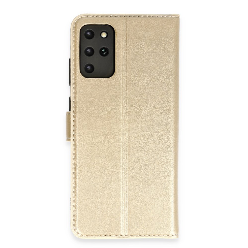 Newface Samsung Galaxy S20 Plus Kılıf Trend S Plus Kapaklı Kılıf - Gold
