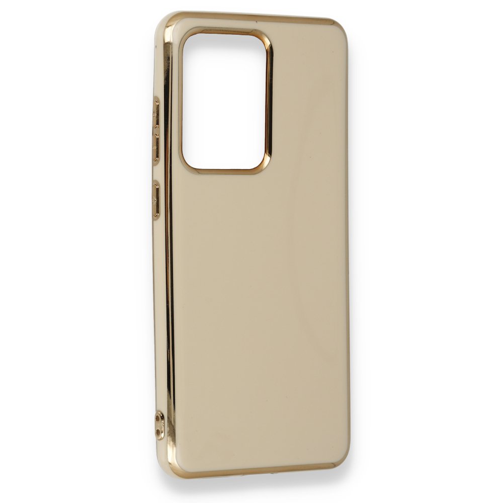 Newface Samsung Galaxy S20 Ultra Kılıf İkon Silikon - Gold