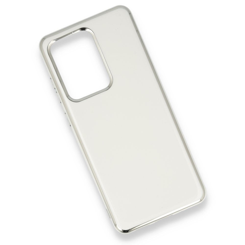 Newface Samsung Galaxy S20 Ultra Kılıf İkon Silikon - Gümüş