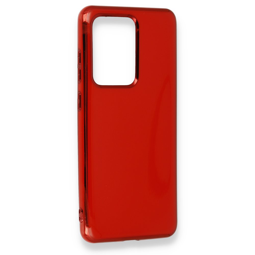 Newface Samsung Galaxy S20 Ultra Kılıf İkon Silikon - Kırmızı
