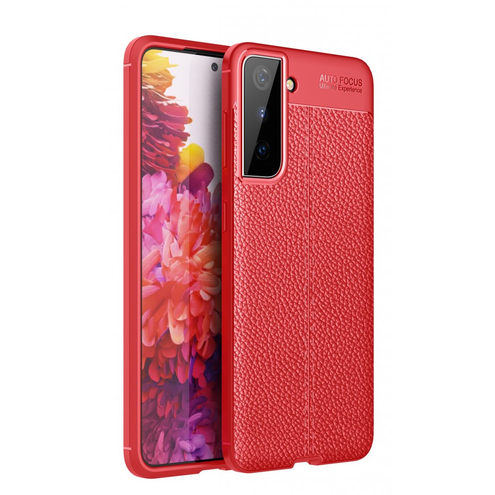 Newface Samsung Galaxy S21 Kılıf Auto Focus Kapak - Kırmızı