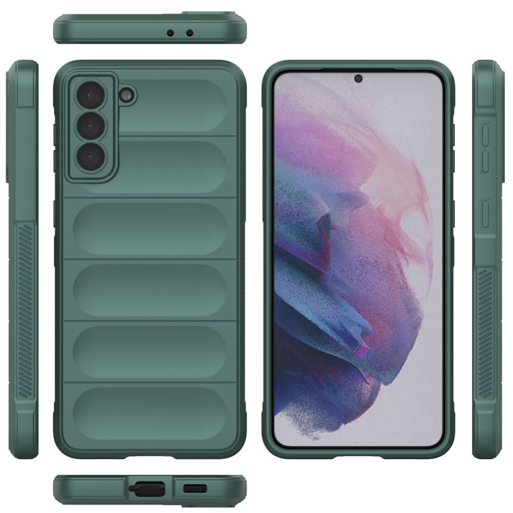 Newface Samsung Galaxy S21 Plus Kılıf Optimum Silikon - Koyu Yeşil