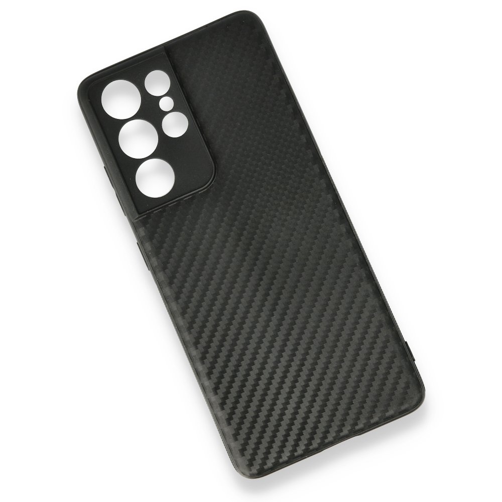 Newface Samsung Galaxy S21 Ultra Kılıf Carbonix Silikon