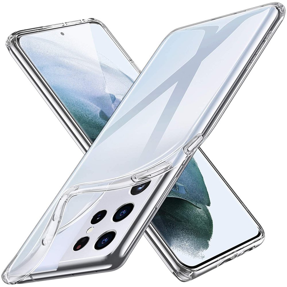 Newface Samsung Galaxy S21 Ultra Kılıf Lüx Şeffaf Silikon
