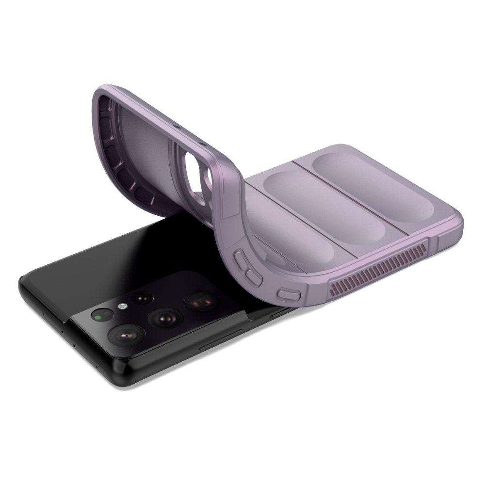 Newface Samsung Galaxy S21 Ultra Kılıf Optimum Silikon - Mor
