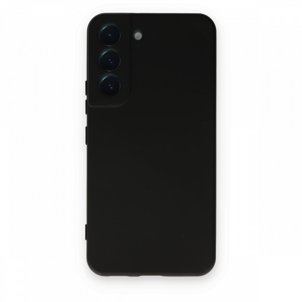 Newface Samsung Galaxy S22 Kılıf Nano içi Kadife Silikon - Siyah