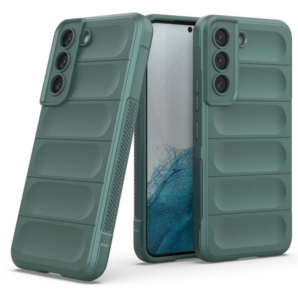 Newface Samsung Galaxy S22 Kılıf Optimum Silikon - Koyu Yeşil