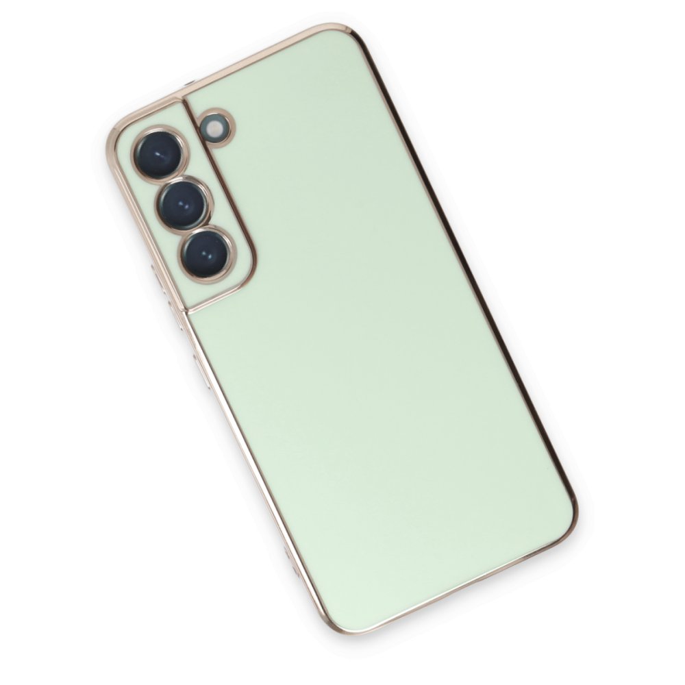 Newface Samsung Galaxy S22 Kılıf Volet Silikon - Açık Yeşil