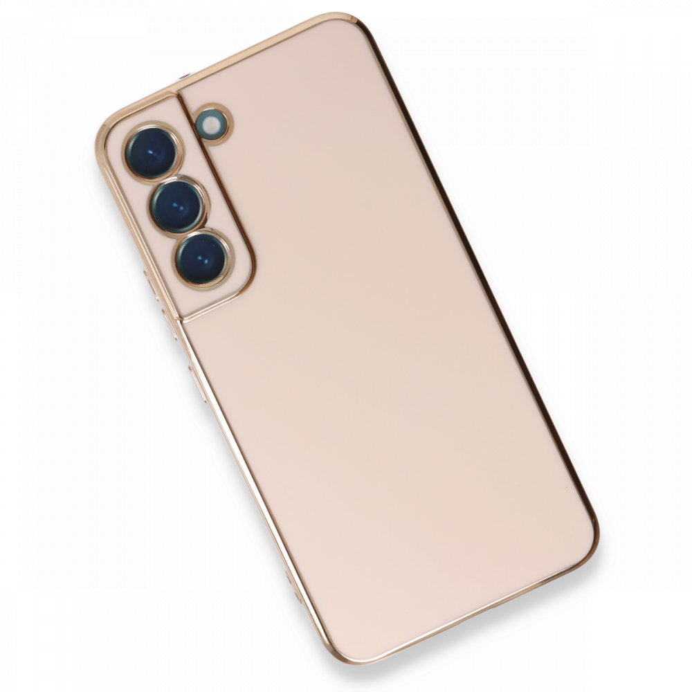 Newface Samsung Galaxy S22 Plus Kılıf Volet Silikon - Pembe