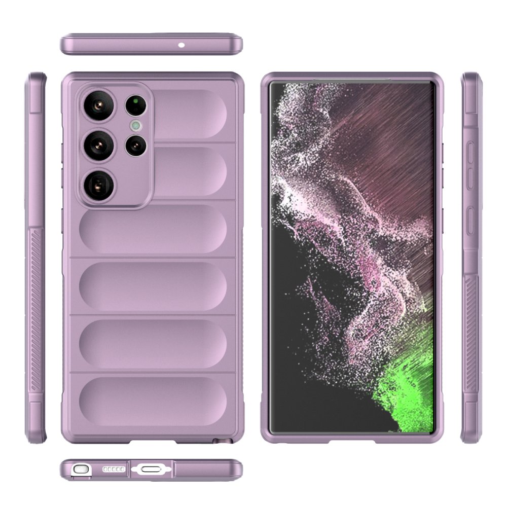 Newface Samsung Galaxy S22 Ultra Kılıf Optimum Silikon - Mor