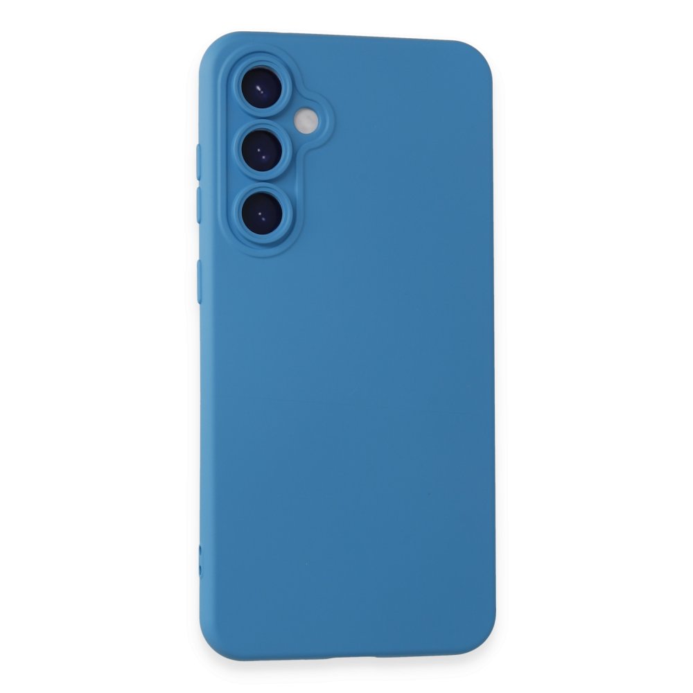 Newface Samsung Galaxy S23 FE Kılıf Nano içi Kadife Silikon - Mavi